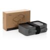 Lunch box avec cuichette en rPP GRS gris | sans marquage | non disponible | non disponible
