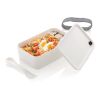 Boîte à Lunch en PP avec cuichette blanc | sans marquage | non disponible | non disponible