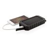 Powerbank solaire 10.000mAh et 10W en plastique recyclé RCS noir | sans marquage | non disponible | non disponible