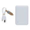 Powerbank 5000 mAh en plastique recyclé RCS blanc | sans marquage | non disponible | non disponible