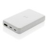 Powerbank 5000mAh avec induction 5W en plastique recyclé RCS blanc | sans marquage | non disponible | non disponible
