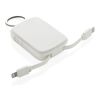 Porte-clés powerbank 2000mAh et câbles intégrés Nexo RCS blanc