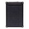 Panneau solaire portable en plastique recyclé 5W Solarpulse noir | sans marquage | non disponible | non disponible