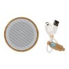 Enceinte 3W en bambou FSC® et ABS RCS blanc | sans marquage | non disponible | non disponible