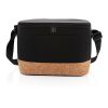 Sac isotherme double ton avec finition liège noir | sans marquage | non disponible | non disponible | non disponible