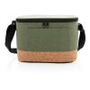 Sac isotherme double ton avec finition liège vert | sans marquage | non disponible | non disponible | non disponible