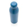 Bouteille isotherme en acier inoxydable recyclé RCS bleu | sans marquage | non disponible | non disponible