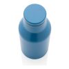 Bouteille compacte en acier inoxydable recyclé RCS bleu | sans marquage | non disponible | non disponible