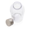Bouteille d'eau étanche avec bouchon en métal blanc | sans marquage | non disponible | non disponible
