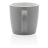 Mug en céramique avec intérieur coloré gris-blanc | sans marquage | non disponible | non disponible