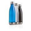 Bouteille d'eau étanche avec bouchon en acier blanc | sans marquage | non disponible | non disponible