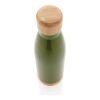 Bouteille isotherme en acier avec finition bambou vert | sans marquage | non disponible | non disponible