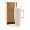 Mug 900ml avec poignée en plastique recyclé RCS Tana rose | sans marquage | non disponible | non disponible