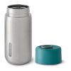 Mug de voyage 340ml étanche en acier inoxydable Black+Blum turquoise | sans marquage | non disponible | non disponible
