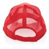 Casquette de routier 5 panneaux coton recyclé Impact AWARE™ rouge | sans marquage | non disponible | non disponible | non disponible