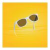 Lunettes de soleil en plastique PP recyclé GRS blanc | sans marquage | non disponible | non disponible