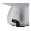 Lampe de table rechargeable par USB en plastique RCS Luming argent | sans marquage | non disponible | non disponible