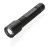 Lampe torche 10W rechargeable par USB en alu RCS Gear X noir | sans marquage | non disponible | non disponible