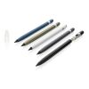 Crayon sans encre en aluminium avec gomme noir | sans marquage | non disponible | non disponible