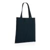 Sac tote bag en coton recyclé 145 gr Impact AWARE™ bleu marine | sans marquage | non disponible | non disponible | non disponible