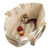Sac shopping en toile recyclée 400 g/m² BEAU AWARE™ blanc