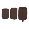 Lot de cubes de rangement en nylon recyclé RCS KENTO URBAN marron