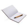 Set carnet de notes A5 et stylo en bambou marron | sans marquage | non disponible | non disponible