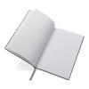 Carnet de notes A5 en cuir recyclé gris clair | sans marquage | non disponible | non disponible