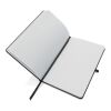 Carnet A5 à couverture rigide en cuir recyclé gris | sans marquage | non disponible | non disponible