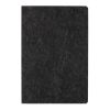 Cahier A5 en feutre recyclé certifié GRS Phrase noir | sans marquage | non disponible | non disponible