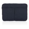 Pochette ordinateur 15,6'' en coton recyclé AWARE™ Laluka bleu marine | sans marquage | non disponible | non disponible | non disponible
