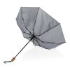 Parapluie 21" automatique rPET 190T et bambou Impact AWARE™ gris | sans marquage | non disponible | non disponible