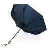 Parapluie 21" automatique rPET 190T et bambou Impact AWARE™ bleu marine | sans marquage | non disponible | non disponible