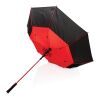 Parapluie tempête 27" en rPET ouverture auto Impact AWARE™ rouge | sans marquage | non disponible | non disponible