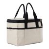 VINGA Panier isotherme en toile recyclée AWARE™ Volonne blanc cassé-noir | sans marquage | non disponible | non disponible | non disponible