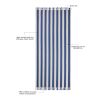 VINGA Serviette hammam GRS Ornos bleu-blanc | sans marquage | non disponible | non disponible | non disponible
