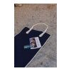 VINGA Tapis de plage en toile recyclée AWARE™ Volonne bleu-blanc cassé | sans marquage | non disponible | non disponible | non disponible