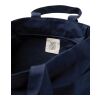 VINGA Tote bag avec zip en toile recyclée Hilo AWARE™ bleu marine | sans marquage | non disponible | non disponible | non disponible