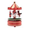 Boîte à musique mini carrousel multicolore