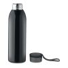 Bouteille en acier inox 650ml noir | sans marquage | non disponible | non disponible | non disponible
