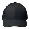 Casquette baseball à 6 pans noir | sans marquage | non disponible | non disponible | non disponible