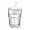 Gobelet verre et paille 400ml transparent | sans marquage | non disponible | non disponible