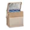 Sac isotherme toile et jute 3L beige | sans marquage | non disponible | non disponible | non disponible