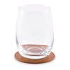 Sous-verre rond en PU marron | sans marquage | non disponible | non disponible | non disponible