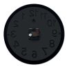 Horloge murale en PP noir | sans marquage | non disponible | non disponible | non disponible