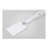 Badge lanyard 120 x 80mm blanc | sans marquage | non disponible | non disponible | non disponible