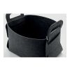 Panier pliable en feutre RPET gris foncé