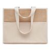 Sac shopping en toile et jute beige | sans marquage | non disponible | non disponible | non disponible