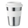 Gobelet en acier inox. 350ml blanc | sans marquage | non disponible | non disponible