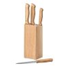 Set de 5 couteaux dans socle bois | sans marquage | non disponible | non disponible